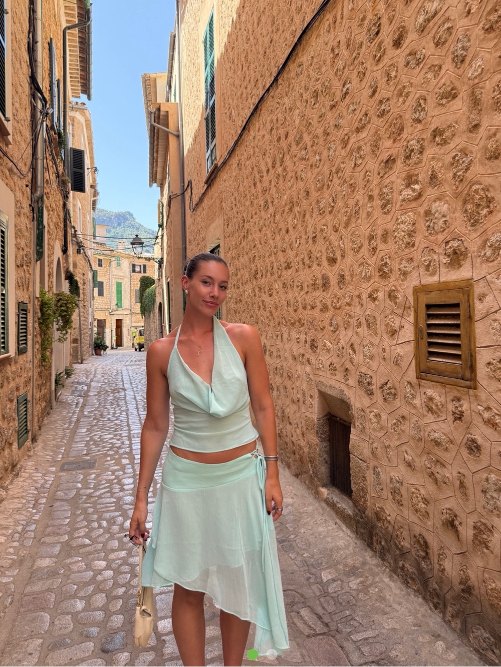 Mint evaleine skirt and top set